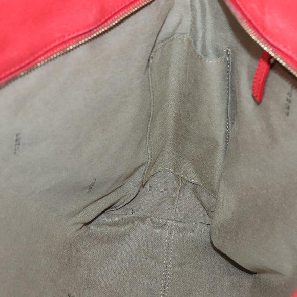 FENDI Zucca Canvas Tote Bag PVC White Gold Auth 142189