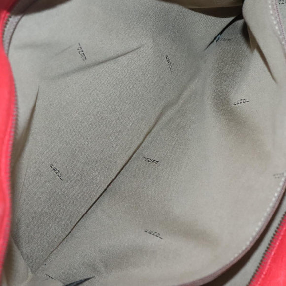 FENDI Zucca Canvas Tote Bag PVC White Gold Auth 142189