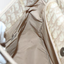 Christian Dior Trotter Canvas Romantic Tote Bag PVC Beige Silver Auth 142190-19