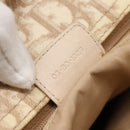 Christian Dior Trotter Canvas Romantic Tote Bag PVC Beige Silver Auth 142190-12