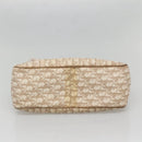 Christian Dior Trotter Canvas Romantic Tote Bag PVC Beige Silver Auth 142190-5
