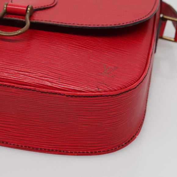 LOUIS VUITTON Epi Saint Cloud GM Shoulder Bag Red M52197 LV Auth 142192