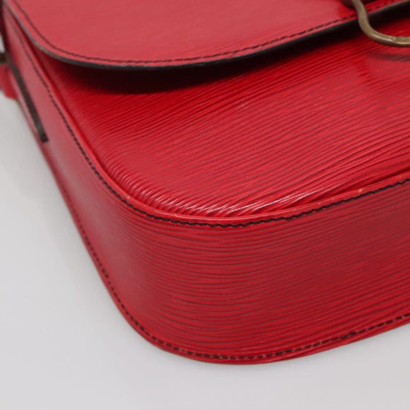 LOUIS VUITTON Epi Saint Cloud GM Shoulder Bag Red M52197 LV Auth 142192