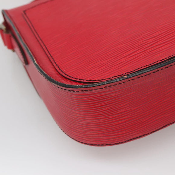 LOUIS VUITTON Epi Saint Cloud GM Shoulder Bag Red M52197 LV Auth 142192