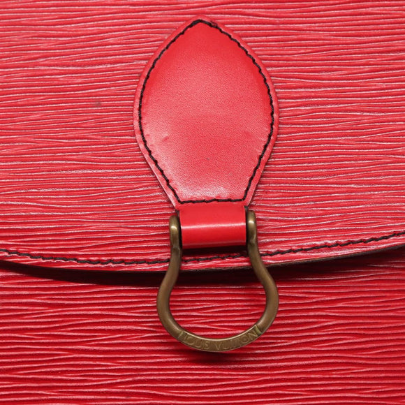 LOUIS VUITTON Epi Saint Cloud GM Shoulder Bag Red M52197 LV Auth 142192