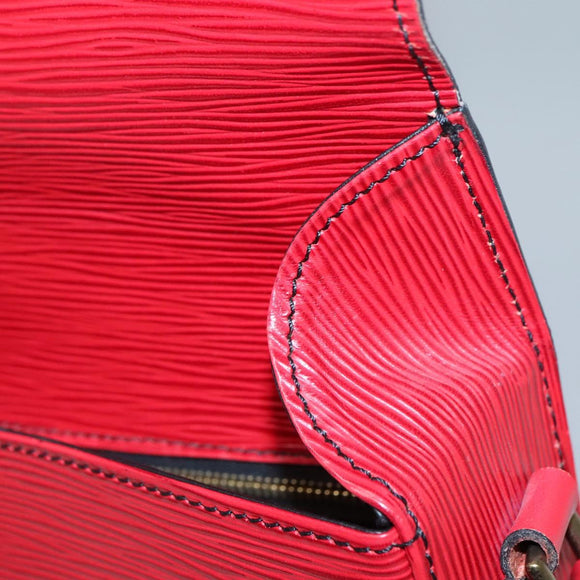 LOUIS VUITTON Epi Saint Cloud GM Shoulder Bag Red M52197 LV Auth 142192