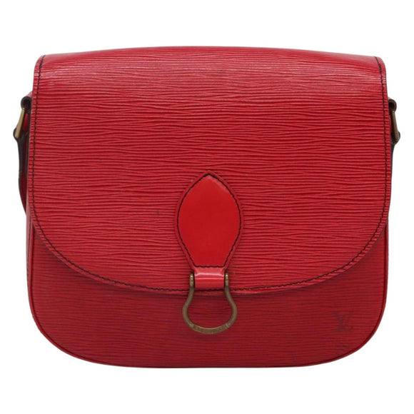 LOUIS VUITTON Epi Saint Cloud GM Shoulder Bag Red M52197 LV Auth 142192