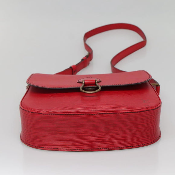 LOUIS VUITTON Epi Saint Cloud GM Shoulder Bag Red M52197 LV Auth 142192