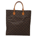 LOUIS VUITTON Monogram Sac Plat Hand Bag M51140 LV Auth 142198-2