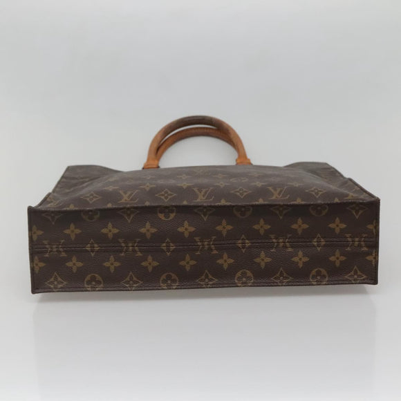 LOUIS VUITTON Monogram Sac Plat Hand Bag M51140 LV Auth 142198