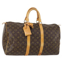 LOUIS VUITTON Monogram Keepall 45 Boston Bag M41428 LV Auth 142204-1