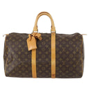 LOUIS VUITTON Monogram Keepall 45 Boston Bag M41428 LV Auth 142204-13