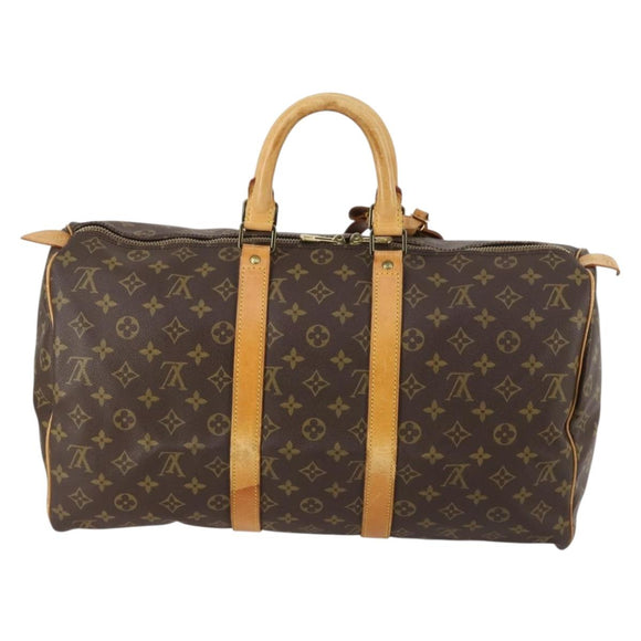 LOUIS VUITTON Monogram Keepall 45 Boston Bag M41428 LV Auth 142204