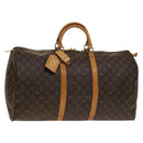 LOUIS VUITTON Monogram Keepall 55 Boston Bag M41424 LV Auth 142205-1