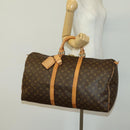 LOUIS VUITTON Monogram Keepall 55 Boston Bag M41424 LV Auth 142205-22