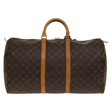 LOUIS VUITTON Monogram Keepall 55 Boston Bag M41424 LV Auth 142205 - 0