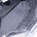 CELINE Macadam Canvas Hand Bag Enamel Brown Gold Auth 142207-11