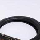 CELINE Macadam Canvas Hand Bag Enamel Brown Gold Auth 142207-8