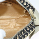 CHANEL Shoulder Bag Canvas Black Silver CC Auth 142211-18