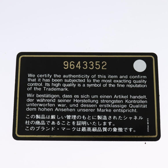 CHANEL Shoulder Bag Canvas Black Silver CC Auth 142211