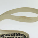 CHANEL Shoulder Bag Canvas Black Silver CC Auth 142211-8