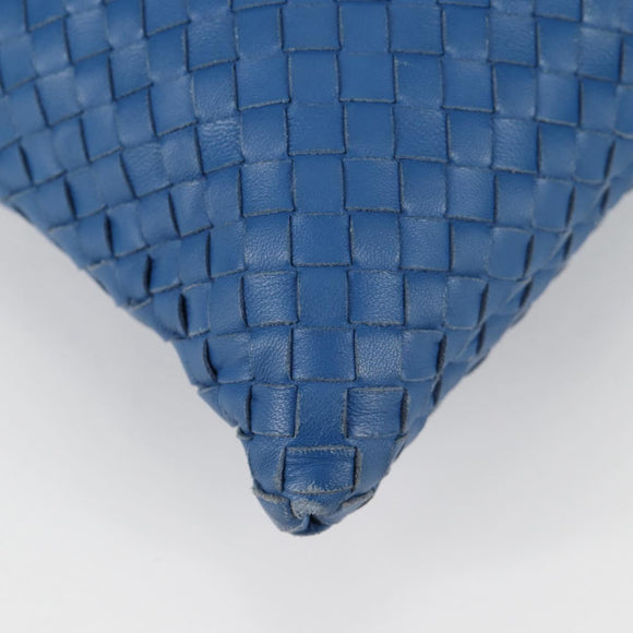 BOTTEGA VENETA INTRECCIATO Shoulder Bag Leather Blue Auth 142212V