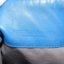 BOTTEGA VENETA INTRECCIATO Shoulder Bag Leather Blue Auth 142212V-19