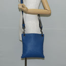 BOTTEGA VENETA INTRECCIATO Shoulder Bag Leather Blue Auth 142212V-23