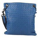 BOTTEGA VENETA INTRECCIATO Shoulder Bag Leather Blue Auth 142212V-3