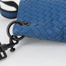 BOTTEGA VENETA INTRECCIATO Shoulder Bag Leather Blue Auth 142212V-5