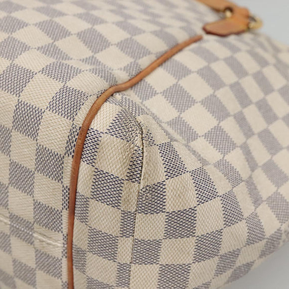 LOUIS VUITTON Damier Azur Totally MM Tote Bag N51262 LV Auth 142213