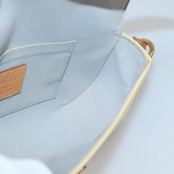 LOUIS VUITTON Monogram Vernis Malibu Street Bag Perle M91507 LV Auth 142214