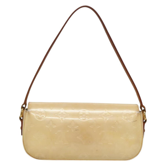 LOUIS VUITTON Monogram Vernis Malibu Street Bag Perle M91507 LV Auth 142214