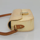 LOUIS VUITTON Monogram Vernis Malibu Street Bag Perle M91507 LV Auth 142214-3