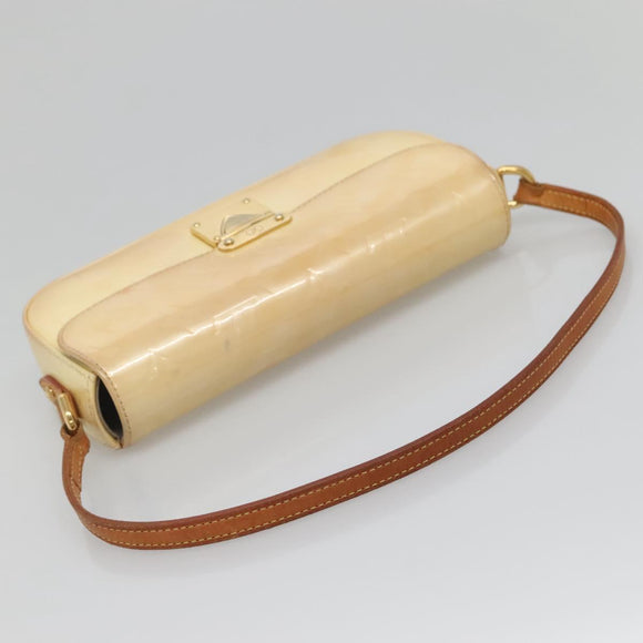 LOUIS VUITTON Monogram Vernis Malibu Street Bag Perle M91507 LV Auth 142214