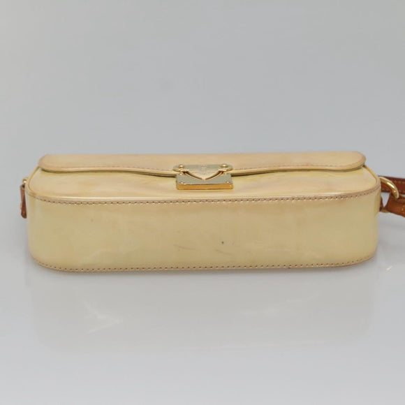 LOUIS VUITTON Monogram Vernis Malibu Street Bag Perle M91507 LV Auth 142214