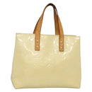 LOUIS VUITTON Monogram Vernis Reade PM Hand Bag Perle M91336 LV Auth 142215-1