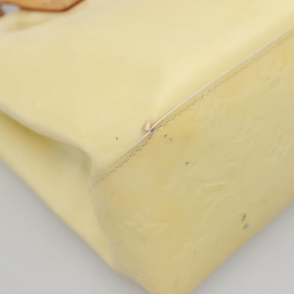 LOUIS VUITTON Monogram Vernis Reade PM Hand Bag Perle M91336 LV Auth 142215