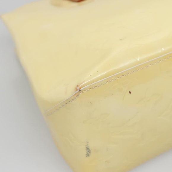 LOUIS VUITTON Monogram Vernis Reade PM Hand Bag Perle M91336 LV Auth 142215