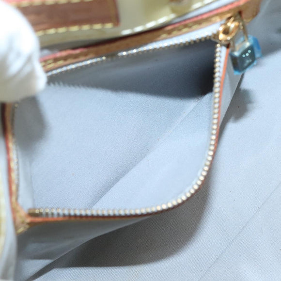 LOUIS VUITTON Monogram Vernis Reade PM Hand Bag Perle M91336 LV Auth 142215