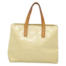 LOUIS VUITTON Monogram Vernis Reade PM Hand Bag Perle M91336 LV Auth 142215-2