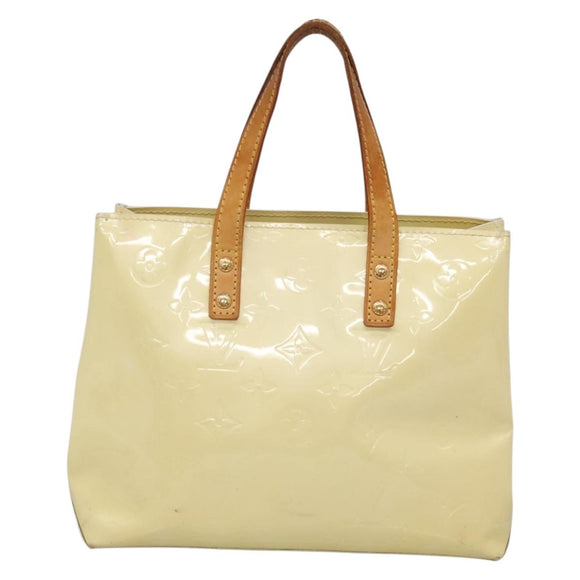 LOUIS VUITTON Monogram Vernis Reade PM Hand Bag Perle M91336 LV Auth 142215