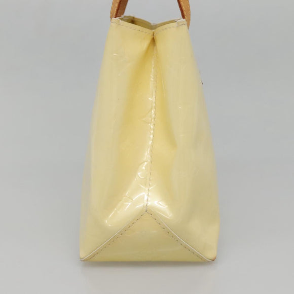 LOUIS VUITTON Monogram Vernis Reade PM Hand Bag Perle M91336 LV Auth 142215