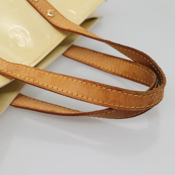 LOUIS VUITTON Monogram Vernis Reade PM Hand Bag Perle M91336 LV Auth 142215