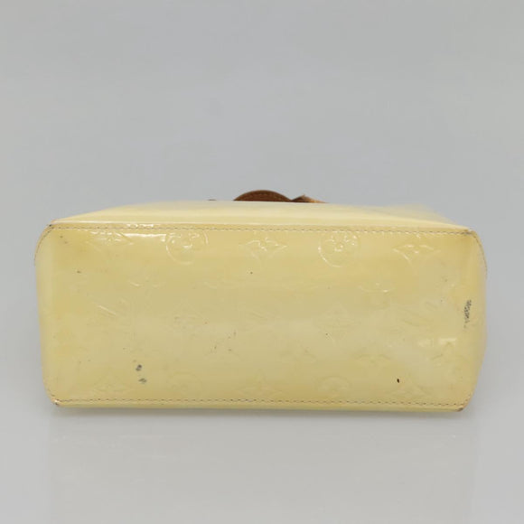 LOUIS VUITTON Monogram Vernis Reade PM Hand Bag Perle M91336 LV Auth 142215