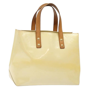LOUIS VUITTON Monogram Vernis Reade PM Hand Bag Perle M91336 LV Auth 142216