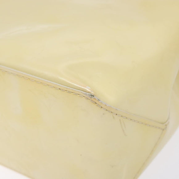 LOUIS VUITTON Monogram Vernis Reade PM Hand Bag Perle M91336 LV Auth 142216