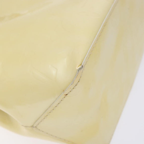 LOUIS VUITTON Monogram Vernis Reade PM Hand Bag Perle M91336 LV Auth 142216