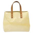 LOUIS VUITTON Monogram Vernis Reade PM Hand Bag Perle M91336 LV Auth 142216-13