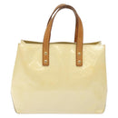 LOUIS VUITTON Monogram Vernis Reade PM Hand Bag Perle M91336 LV Auth 142216-2